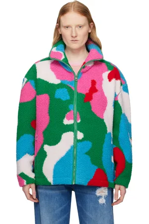 Buy Multi Color Modal Silk Notched Lapel Collar Urban Raglan Sleeve Jacket  For Women by AHMEV Online at Aza Fashions.