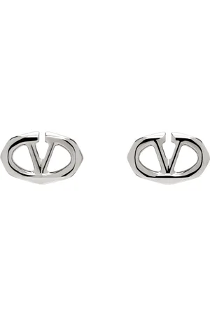 Valentino Garavani Silver VLogo Boldies Single Earring