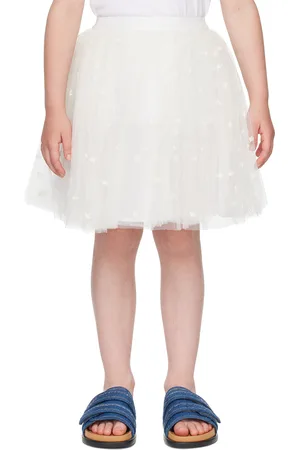 Bonpoint girls sz offers 4 white eyelet Skirt