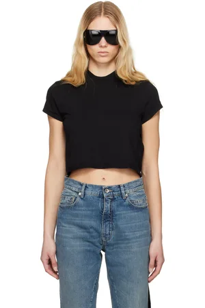 Rick Owens Black Hollywood Cropped Small Level T-shirt