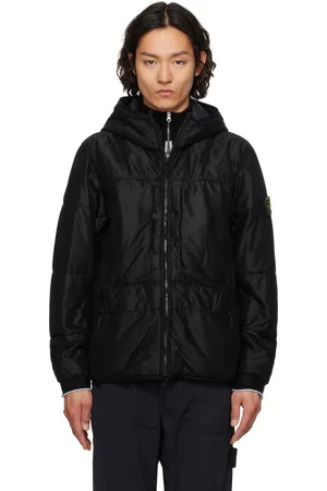 Stone Island Black Run-Proof Nylon Mesh-TC Reversible Jacket