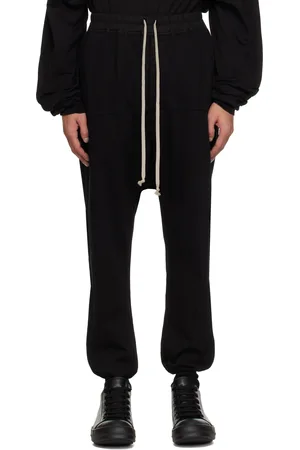 Rick Owens Black Hollywood Drawstring Sweatpants