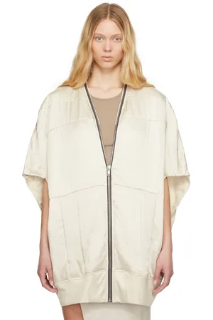 Rick Owens Off-White Hollywood Girdered Bubble Bomber Jacket