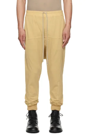 Rick Owens Beige Hollywood Drawstring Sweatpants