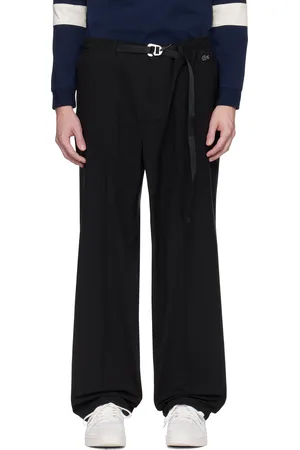 Lacoste Black Straight Cut Technical Trousers