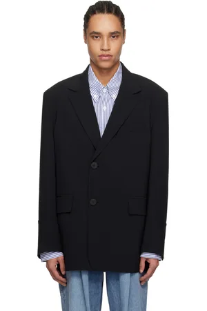 WOOYOUNGMI Black Two Button Single Blazer