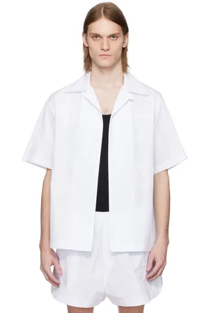 Lacoste White Runway Relaxed Fit Badge Shirt