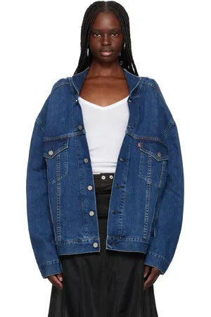 BLESS Navy The Cristaseya Edition Paneled Denim Jacket