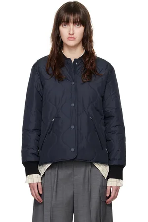 A.P.C. Navy Camilla Bomber Jacket