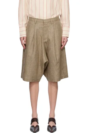 R13 Brown Jumbo Tailored Shorts