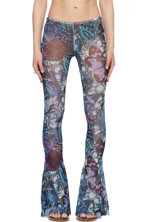 Jean Paul Gaultier Blue Butterfly Pants