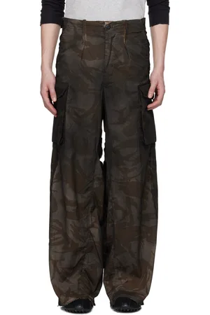 PROTOTYPES Khaki New Overdyed Camo Cargo Pants