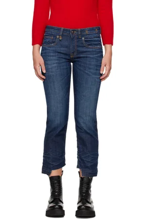R13 Indigo Boy Straight Jeans