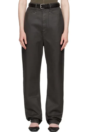 LEMAIRE Brown Dropped Crotch Jeans
