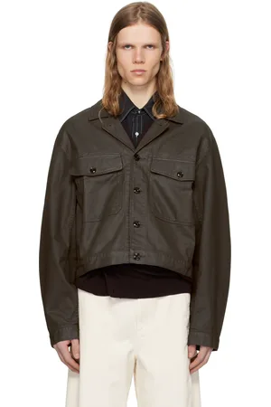 LEMAIRE Brown Trucker Denim Jacket