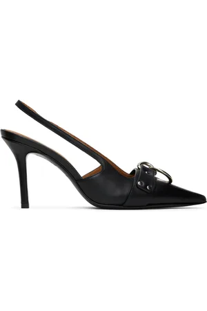 R13 Black Sid Harness Heels