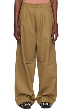 Simone Rocha Khaki Embellished Puddle Trousers