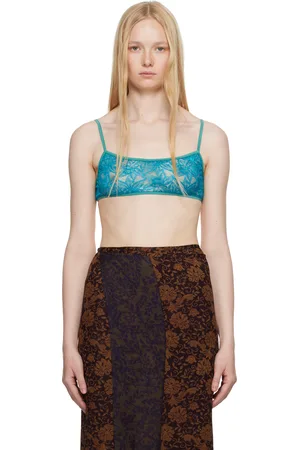 DRIES VAN NOTEN Blue Fitted Bralette