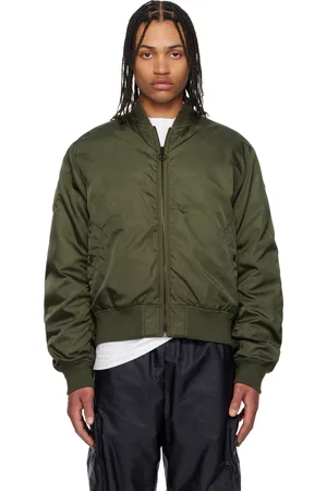 Moncler Mercedes-Benz by NIGO Khaki & Orange Neper Down Bomber Jacket
