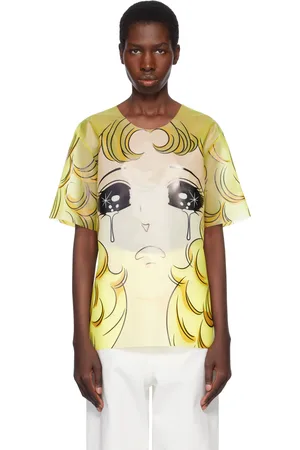 pushBUTTON Crying Girl Oversized Vinyl T-shirt