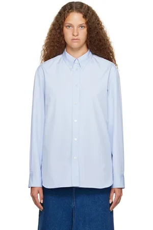 STUDIO NICHOLSON Blue Bissett Shirt