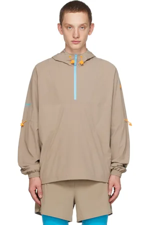 7 DAYS ACTIVE Taupe Drawstring Jacket