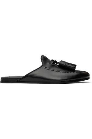 Givenchy Black Leather Slippers