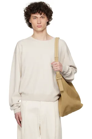 LEMAIRE Off-White Rib Long Sleeve Sweatshirt