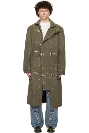 THUG CLUB Scarred Bio Soldier Trench Coat