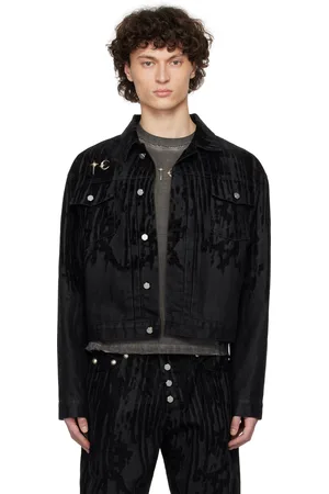 THUG CLUB Blood Lazered Denim Jacket
