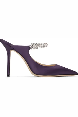 Jimmy Choo Purple Bing 100 Mules