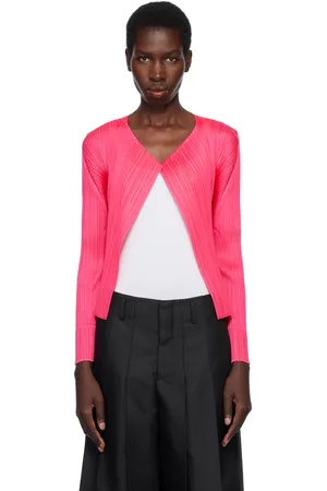 PLEATS PLEASE ISSEY MIYAKE Pink Monthly Colors March Cardigan