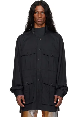 DRIES VAN NOTEN Black Twill Overshirt