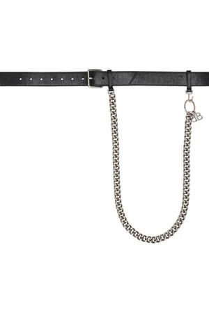 Balenciaga Black Monaco Chain Belt
