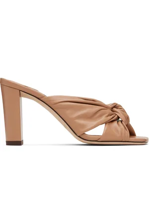 Jimmy Choo Beige Avenue 85 Heeled Sandals
