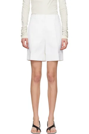 Jil Sander White Straight Leg Shorts