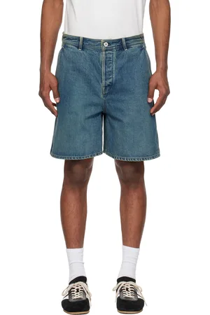 Jil Sander Blue Faded Denim Shorts