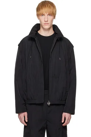 WOOYOUNGMI Black Nylon Track Jacket