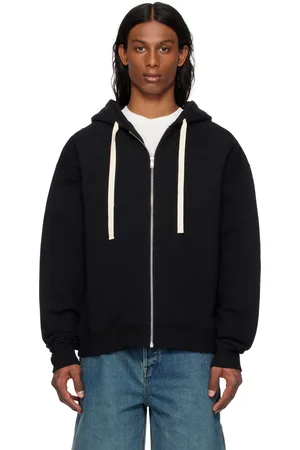 Jil Sander Black Zipped Hoodie