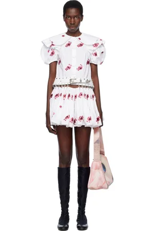Chopova Lowena White Beau Carabiner Minidress