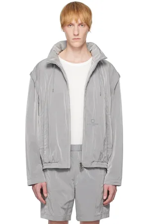WOOYOUNGMI Gray Nylon Track Jacket