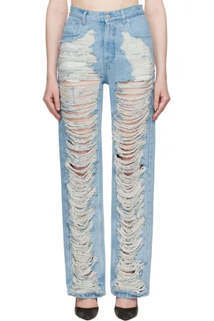 Maison Margiela Blue Ripped Jeans