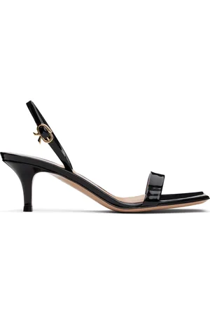 Gianvito Rossi Ribbon Kitten Heeled Sandals