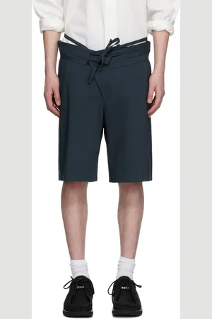OTTOLINGER Navy Double Fold Suit Shorts