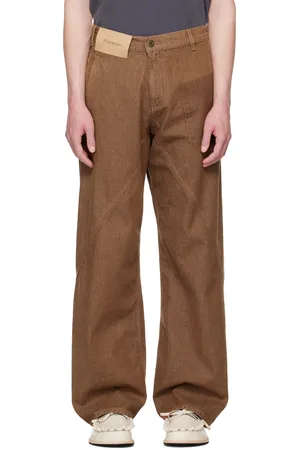 J.W.Anderson Brown Twisted Workwear Jeans