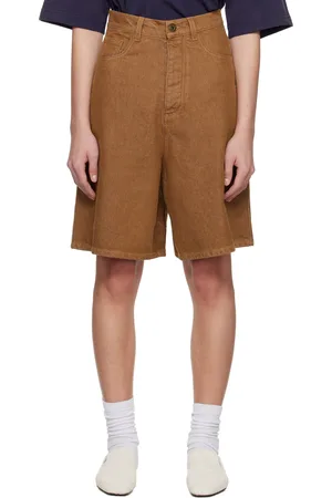 J.W.Anderson Brown Aged Denim Shorts
