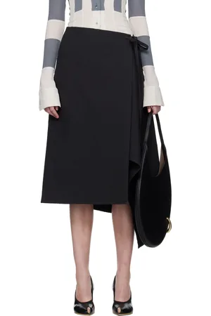 Tory Burch Cotton Wrap Midi Skirt