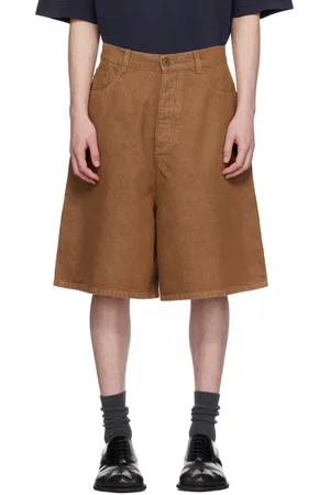 J.W.Anderson Brown Aged Denim Shorts