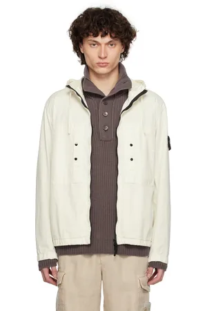 Stone Island Off-White Supima Cotton Twill Stretch-TC Jacket
