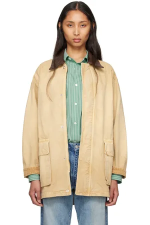 Auralee Beige Organic Cotton Duck Jacket